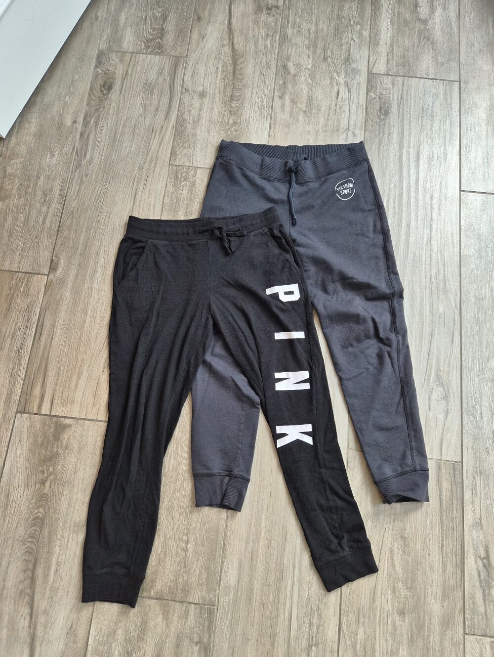 VS PINK Black And VSX Charcoal Jogger Pants
